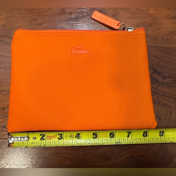 Lacoste Orange Pouch - Picture 1 of 4